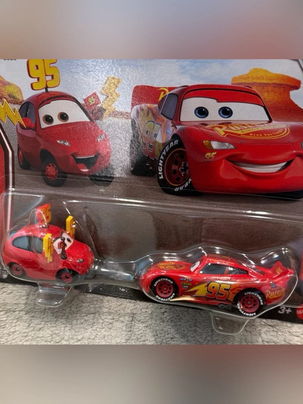 Disney Red Lightning McQueen & Maddy McGear Cars Duo